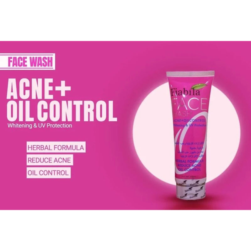 Fiabila Acne & Oil Control Whitening Face Wash 100 ml Blemish Care & Shine Control