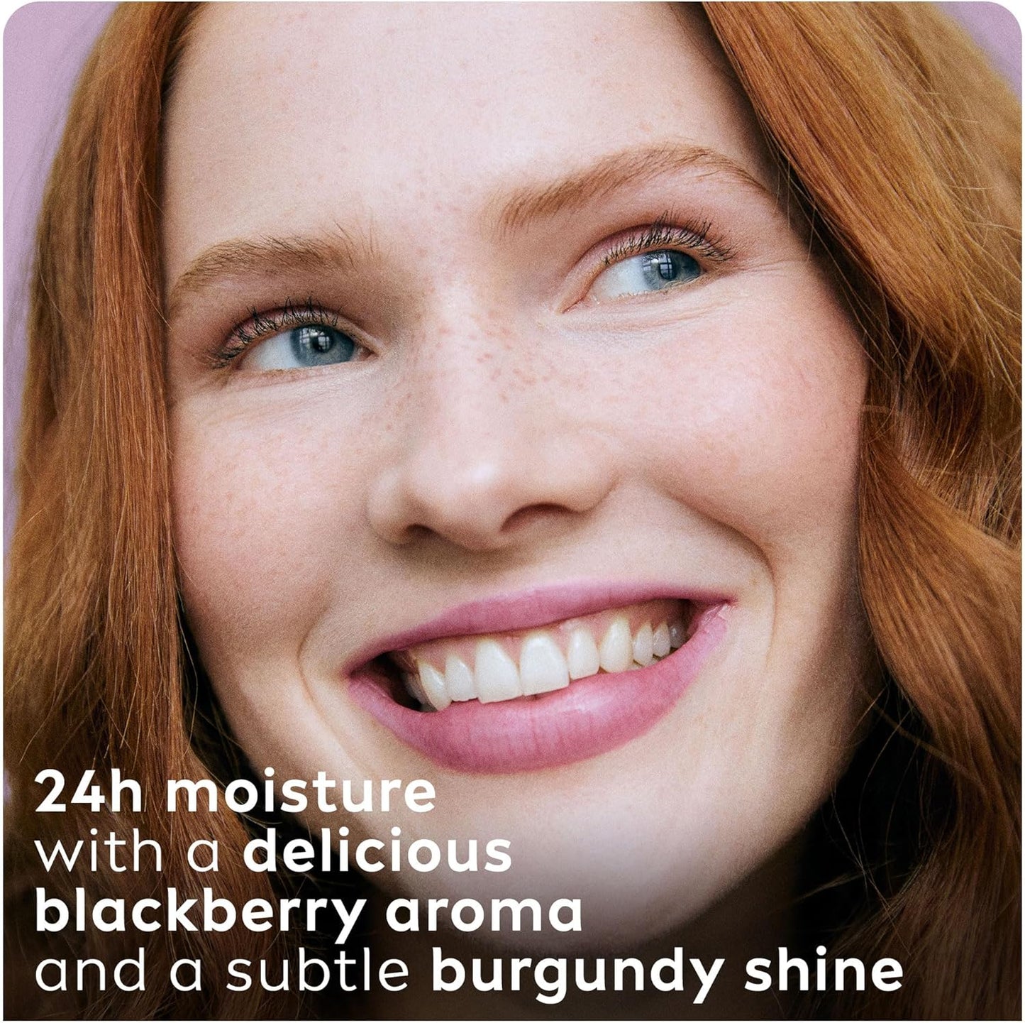 Labello Blackberry Shine Lip Balm 4.8g – 24H Moisture, Glossy Tint & Nourishing Care