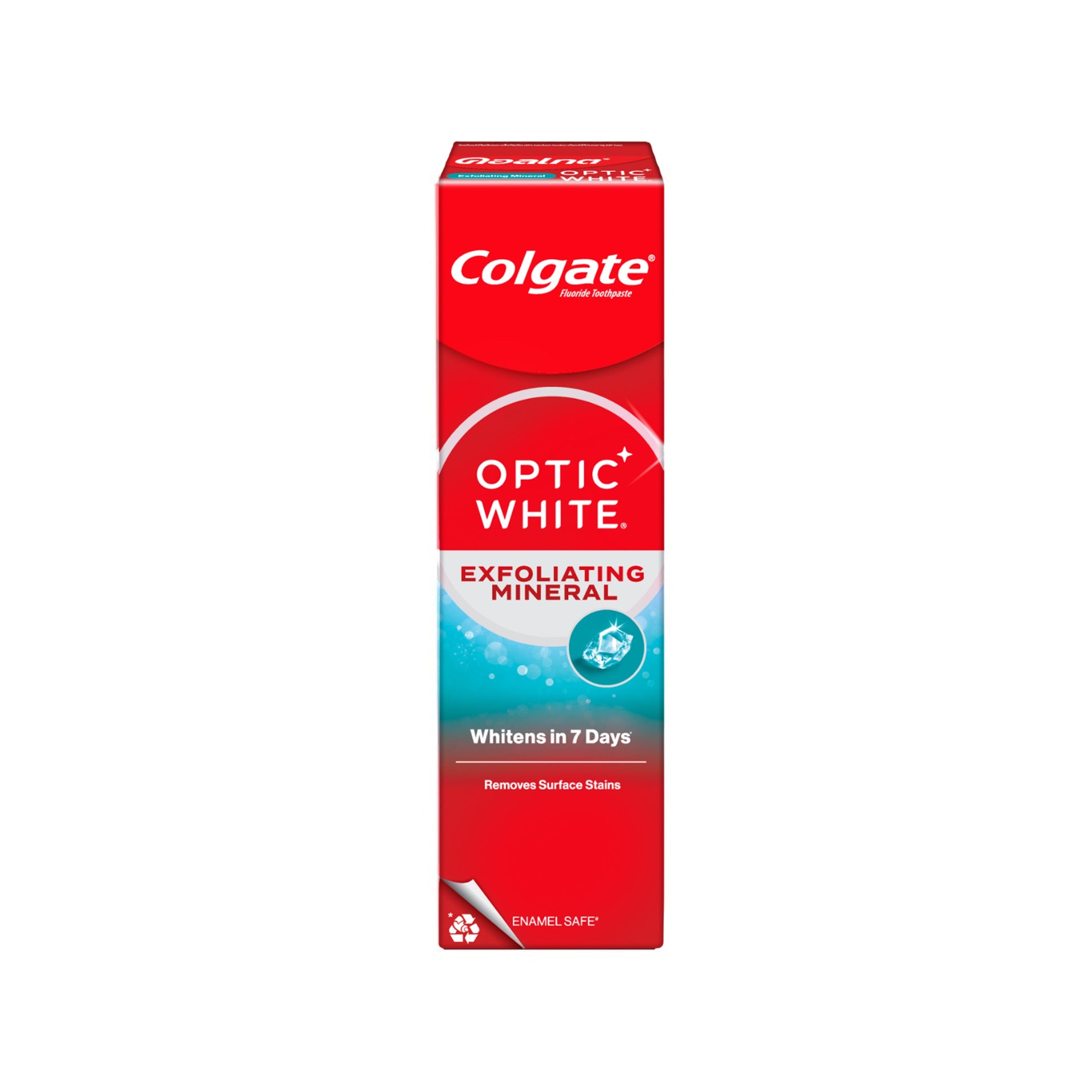 Colgate Optic White Exfoliating Mineral Toothpaste 100g Brightening & Deep Clean Formula