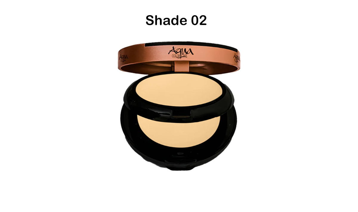 Aqua Color Line Prime & Fine Mattifying Double Face Powder 02