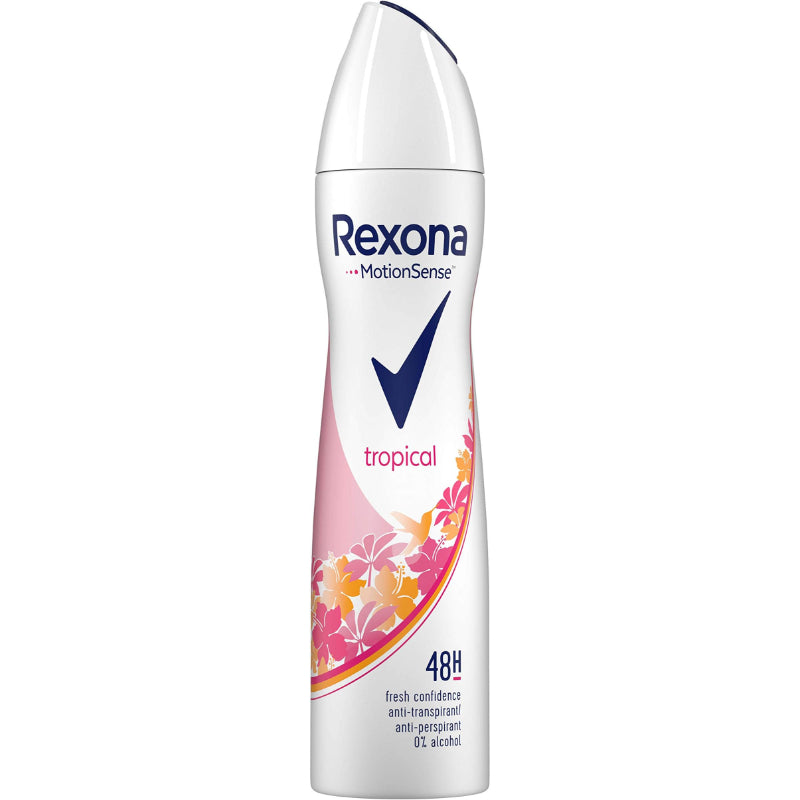 Rexona Women's Tropical Antiperspirant Spray 48 Hour Protection 200 ml