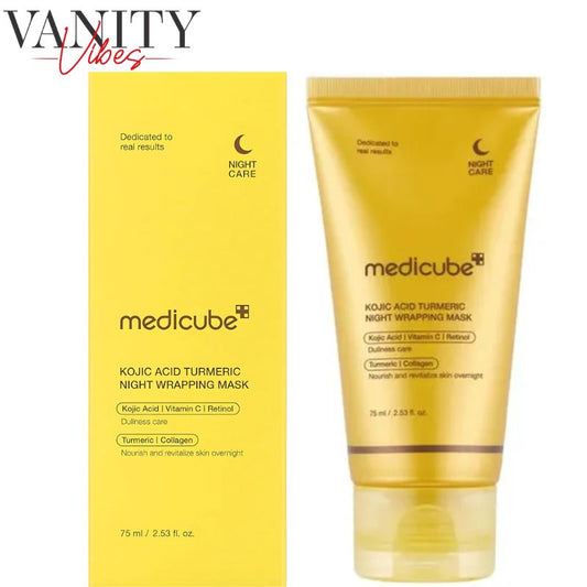 Medicube Kojic Acid Turmeric Night Wrapping Mask 75 ml Overnight Brightening & Skin Tone Repair (K Beauty)