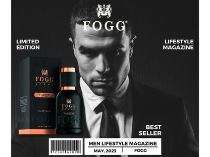 Fogg Scent Tuxedo Perfume for Men EDP 50ml - Long Lasting Eau de Parfum with Bold & Elegant Masculine Fragrance