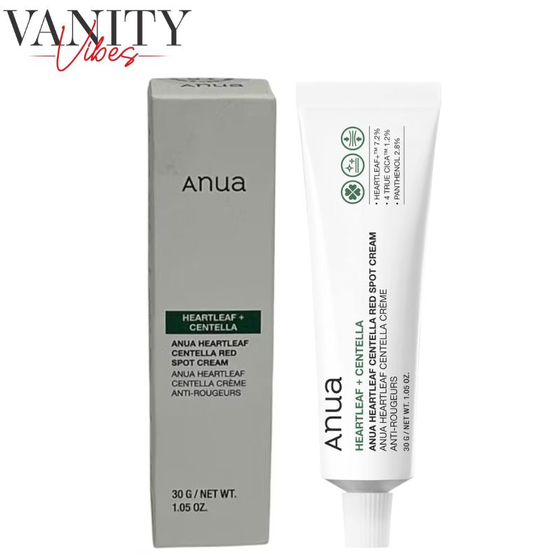 Anua Heartleaf + Centella Red Spot Cream 30 g Soothing & Redness Relief Cream (K Beauty)