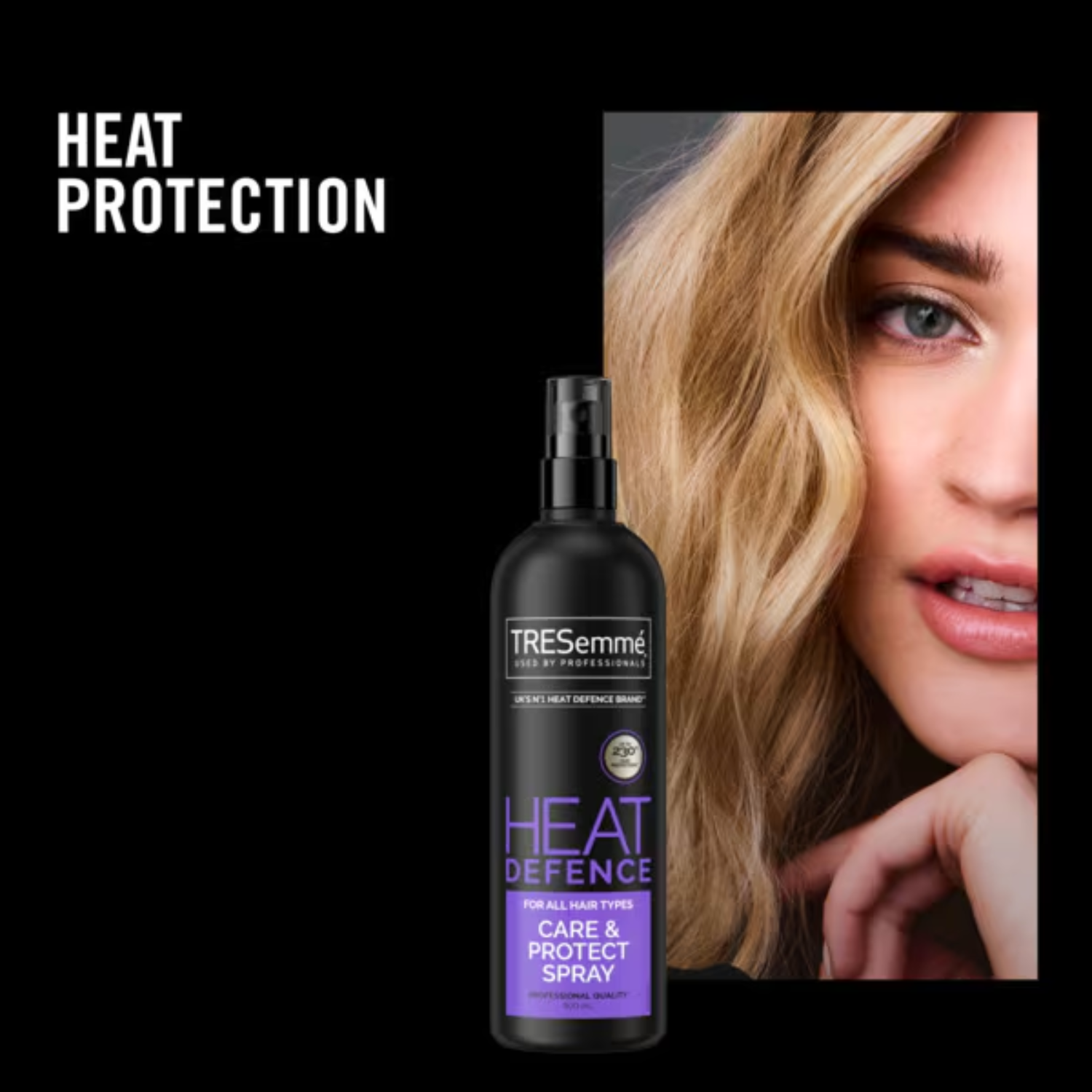 TRESemmé Heat Defence Care & Protect Spray 270ml - Up to 230°C Heat Protection for All Hair Types