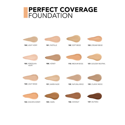 Flormar Perfect Coverage Foundation (Shade:104 Vanille Eclat) 30ml