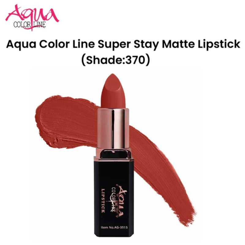 Aqua Color Line Super Stay Matte Lipstick (Shade:370)