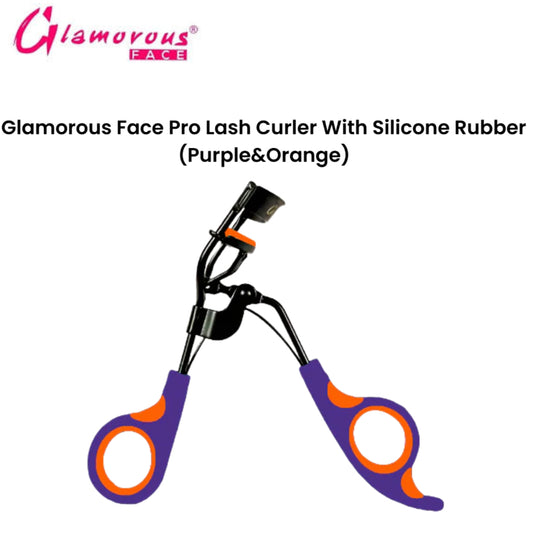 Glamorous Face Pro Lash Curler With Silicone Rubber (Purple&Orange)