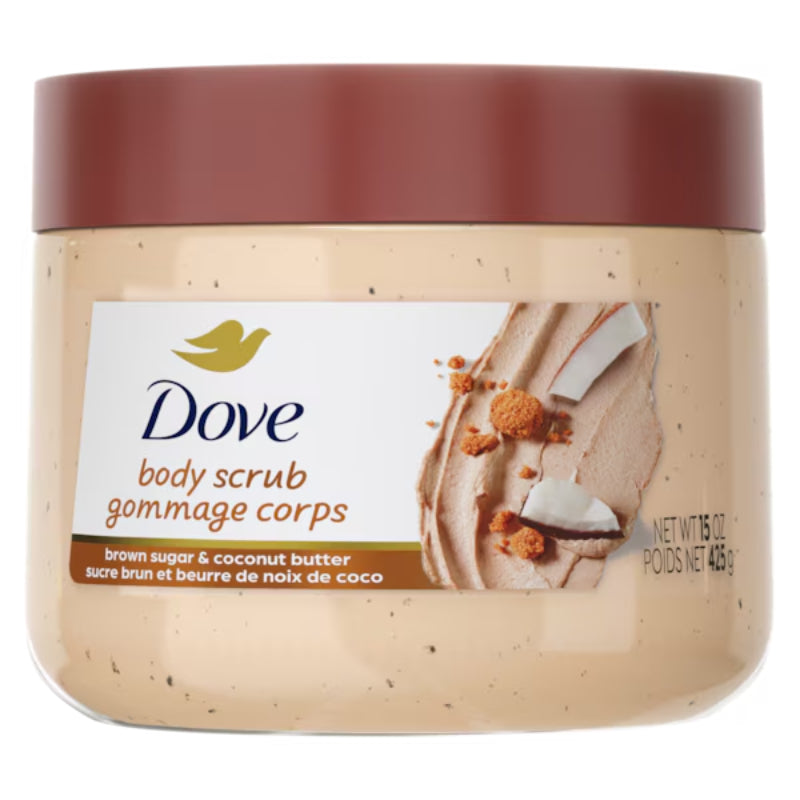 Dove Exfoliating Body Scrub Brown Sugar & Coconut Butter 425g – Gommage Corps Body Polish for Smooth & Soft Skin