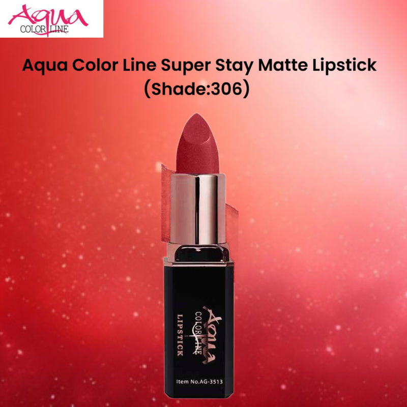 Aqua Color Line Super Stay Matte Lipstick (Shade:306)
