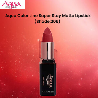 Aqua Color Line Super Stay Matte Lipstick (Shade:306)