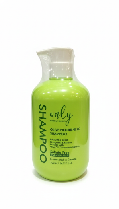 Only Olive Nourishing Shampoo 500ml – Deep Nourishing Hair Care Shampoo for Dry & Damaged Hair, Frizz Control, Smooth Soft Ha