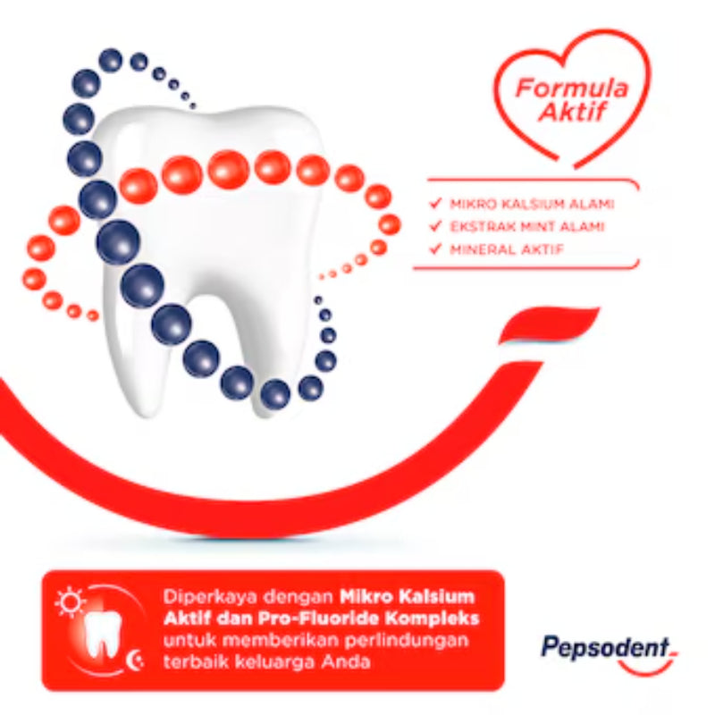 Pepsodent Anti-Cavity Toothpaste 75g 10× Stronger Teeth Protection Formula