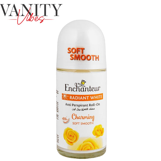 Enchanteur Radiant White Anti Perspirant Roll-On Charming Soft Smooth 50ml