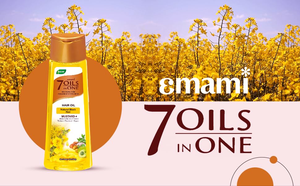 Emami 7 In 1 Mustard Damage Control Hair Oil 50ml