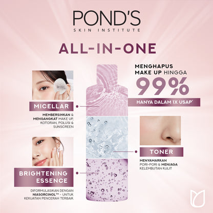 PONDS Pond's Skin Institute Micellar Miracle Water Brightening Niasorcinol 400ml