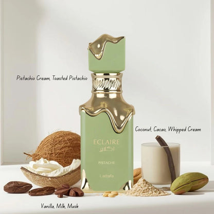 Lattafa Eclaire Pistache Perfume EDP 100ml Long Lasting Arabic Fragrance Unisex