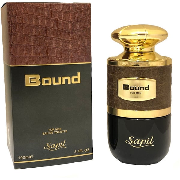 Sapil Bound Eau de Toilette for Men 100ml - Long Lasting Masculine Fragrance with Fresh Woody Aromatic Notes for Daily Wear, 