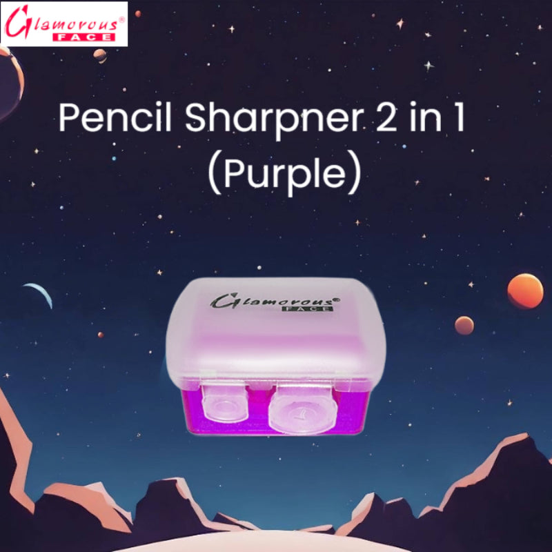 Glamorous Face Pencil Sharpner 2×1 (Purple)