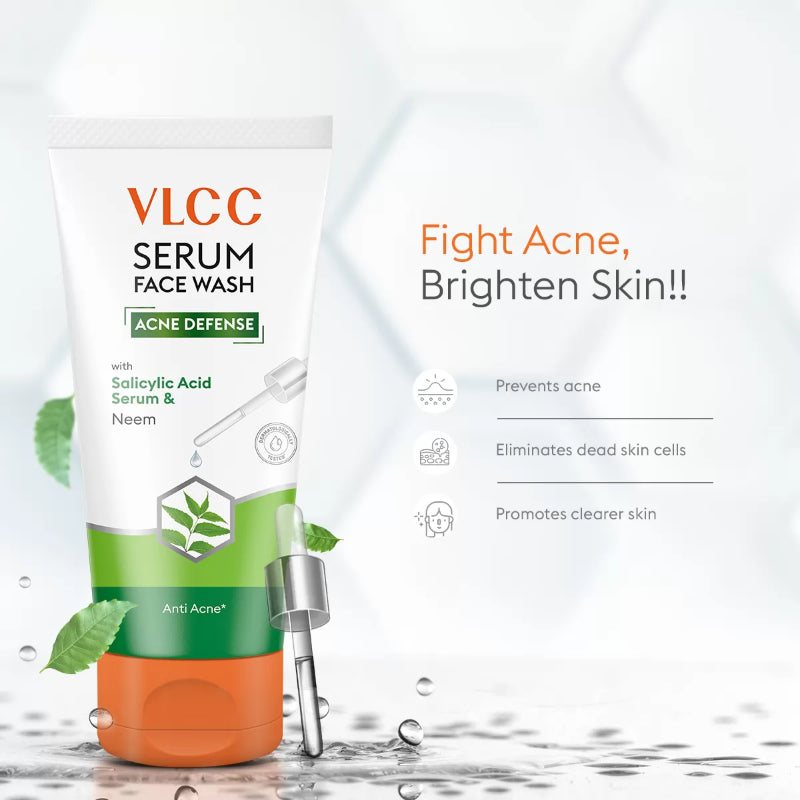 VLCC Acne Defense Serum Face Wash with Salicylic Acid & Neem 150ml