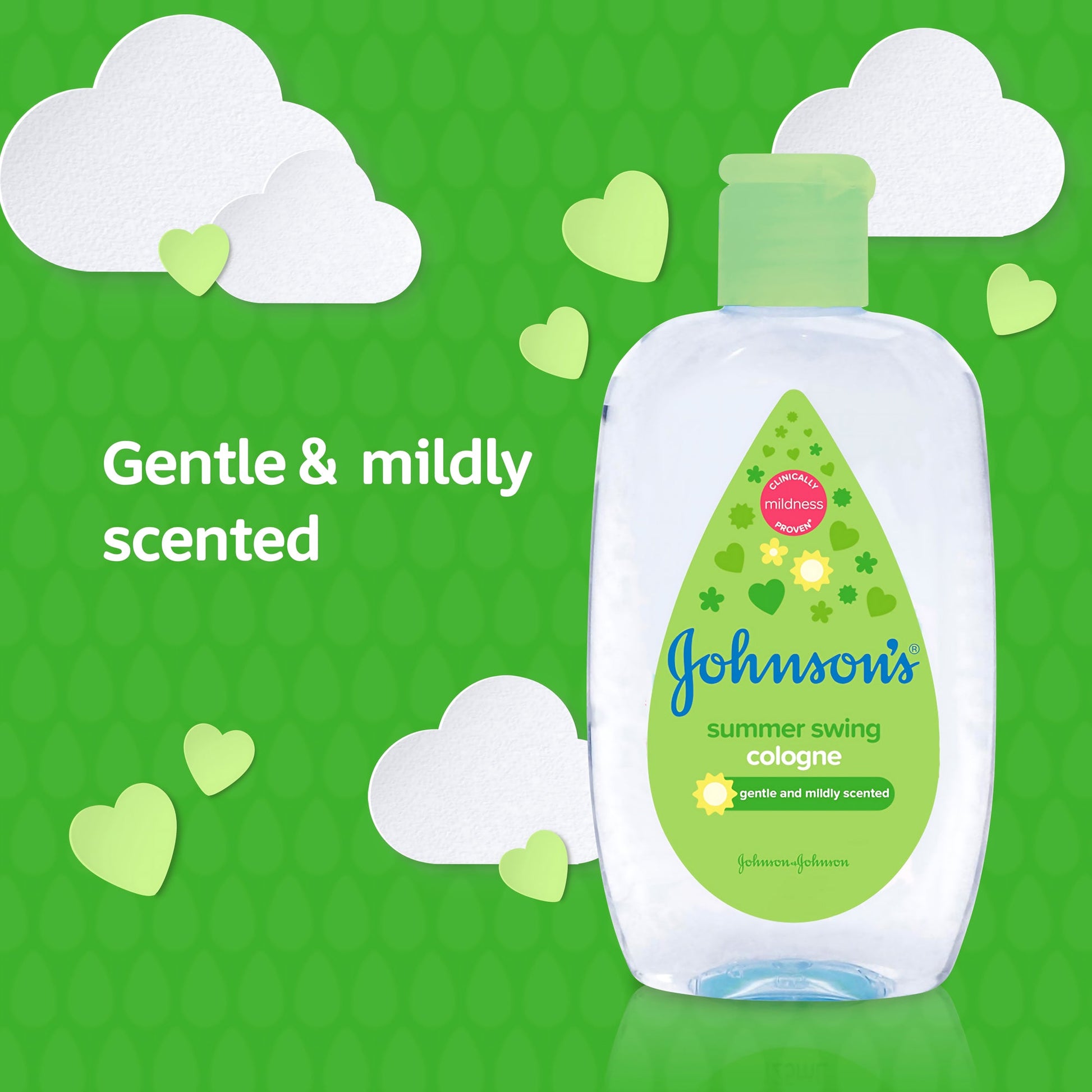Johnson’s Summer Swing Baby Cologne 100ml Gentle & Refreshing Fragrance for Babies