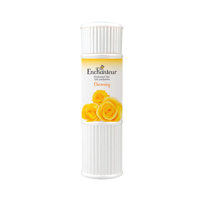 Enchanteur Charming Perfumed Talc Powder 250g – Long Lasting Floral Fragrance Body Powder for Soft Fresh Skin & Odor Protecti