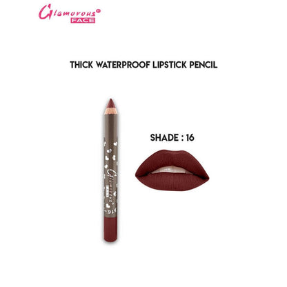Glamorous Face Thick WaterProof LipStick Pencil (SHADE 16)