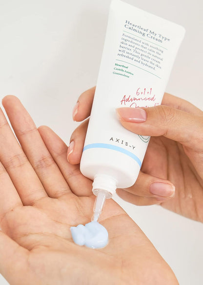AXIS-Y Heartleaf My Type Calming Cream 60 ml Soothes & Calms Sensitive Skin (K Beauty)