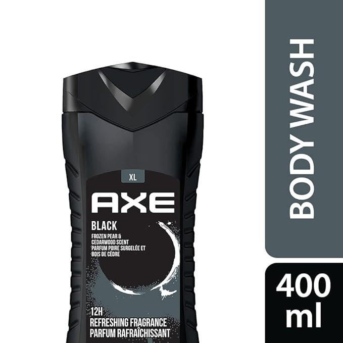 Axe Black 12h Long Lasting Fragrance 3 In 1 Body Wash 400ml