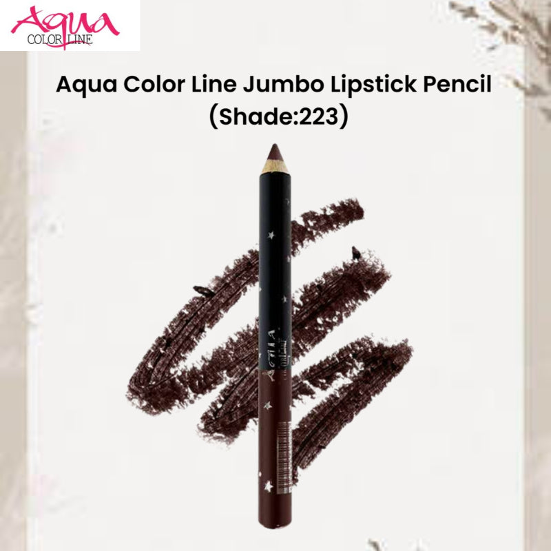 Aqua Color Line Jumbo Lipstick Pencil (Shade:223)