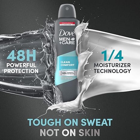 Dove Men + Care Clean Comfort Antiperspirant Deodorant Spray 250ml