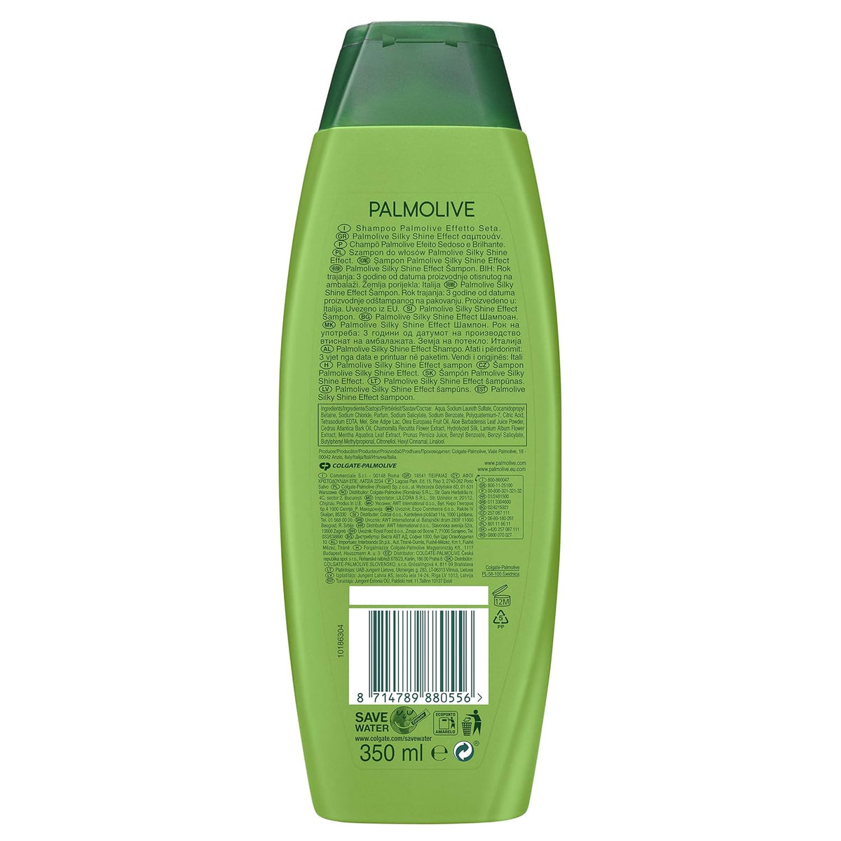 Palmolive Effetto Seta Naturals Silky Shine Aloe Vera Shampoo For Normal Hair 350ml