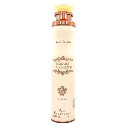 Lattafa The Kingdom Air Freshener 300ml – Long Lasting Luxury Oriental Fragrance Room Spray for Home & Office