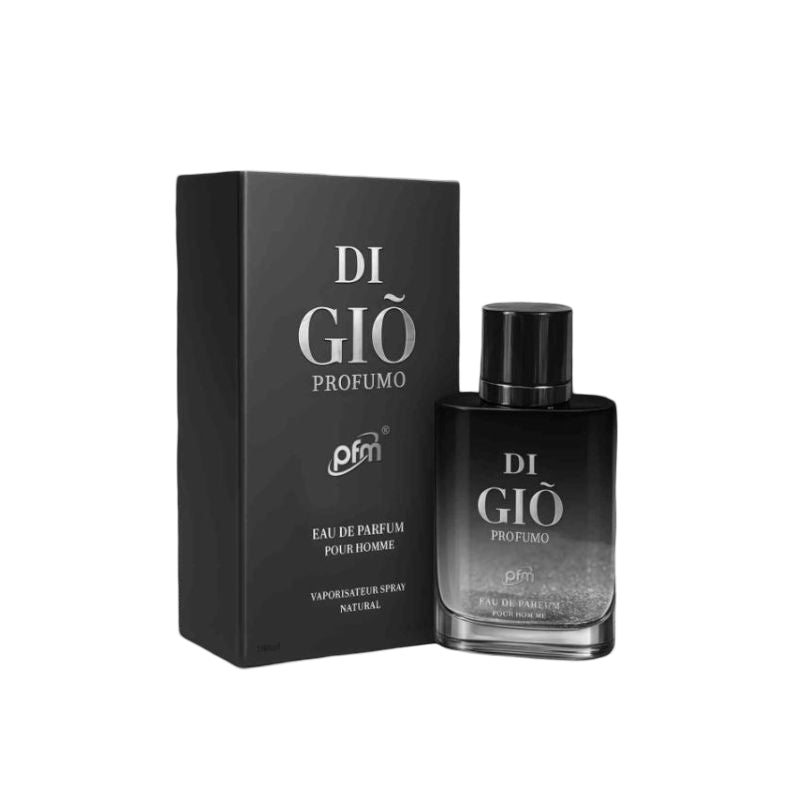 Di Gio Profumo PFM Pour Homme Eau de Parfum 100ml - Long Lasting Deep Aquatic Woody Aromatic Fragrance Perfume for Men Luxury