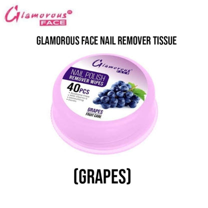 Glamorous Face Nail Remover Tissue (GRAPES)