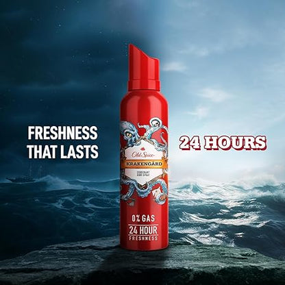 Old Spice Krakengard 0% Gas Deodorant Body Spray 140ml for Men