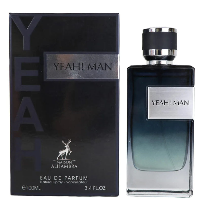 Yeah Man Eau De Parfum by Maison Alhambra 100ml Long-Lasting Fresh & Masculine Fragrance