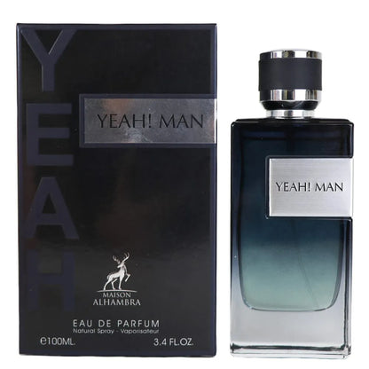 Yeah Man Eau De Parfum by Maison Alhambra 100ml Long-Lasting Fresh & Masculine Fragrance