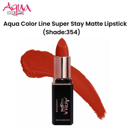Aqua Color Line Super Stay Matte Lipstick (Shade:354)