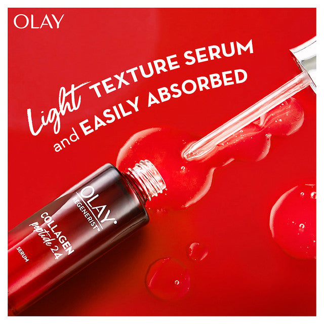 Olay Regenerist Peptide 24 Collagen Peptide Serum 30ml – Plumps Skin & Boosts Bouncy, Youthful Look