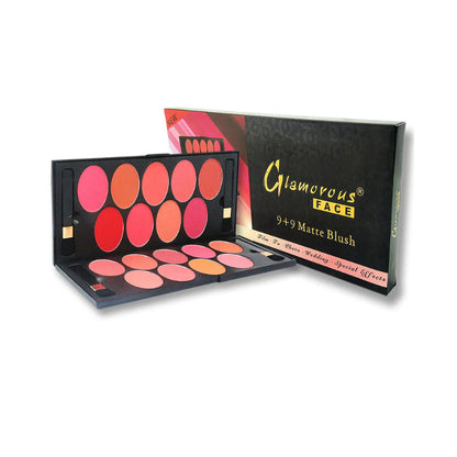 Glamorous Face 9+9 Baked & Matte Blushon Kit