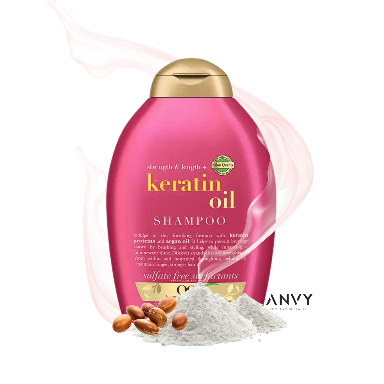 OGX Strength & Length + Keratin Oil Shampoo 385ml