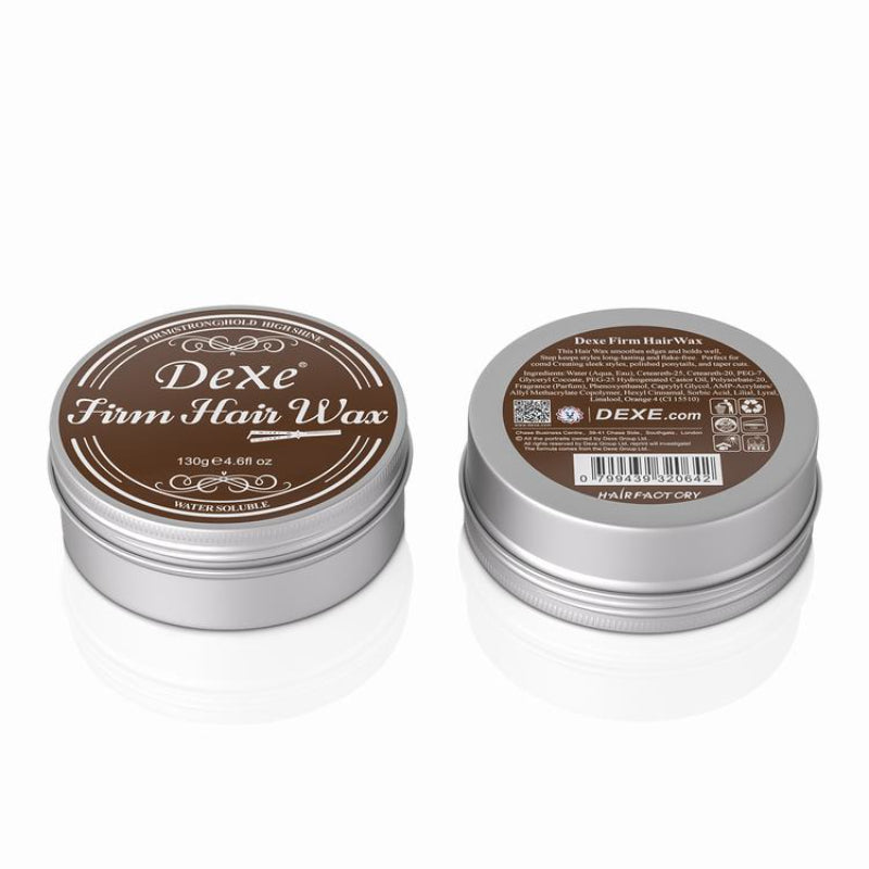 DEXE Firm Hair Wax Strong Hold 130 g Long-Lasting Hold & Defined Hairstyle (Brown)