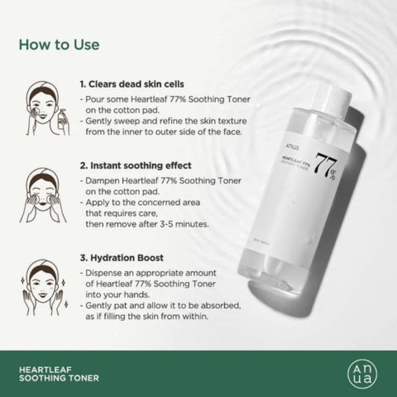 Anua Heartleaf 77% Soothing Toner 250 ml