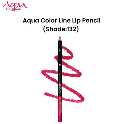 Aqua Color Line Lip Pencil (Shade:132)