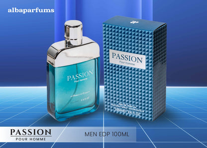Passion Alba Parfums Eau De Parfum 100ml For Men – Long Lasting Bold Masculine Luxury Fragrance Spray