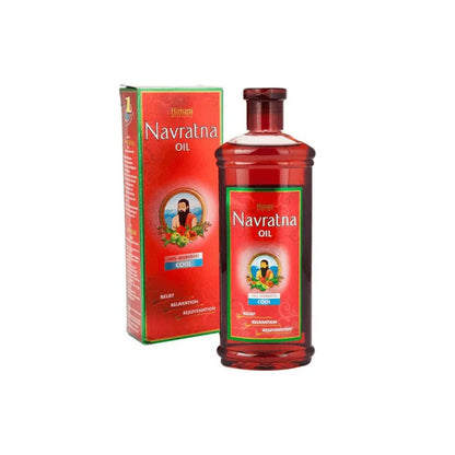 Himani Navratna Ayurvedic Cooling Hair Oil 200ml - Herbal Head Massage Oil for Stress Relief, Headache Cooling Effect & Stron