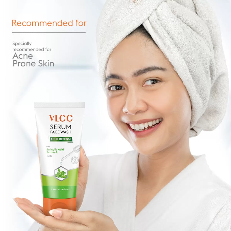 VLCC Acne Defense Serum Face Wash with Salicylic Acid & Tulsi 150ml