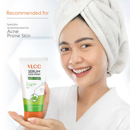 VLCC Acne Defense Serum Face Wash with Salicylic Acid & Tulsi 150ml