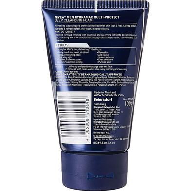 Nivea Men HydraMax Multi Protect Deep Cleansing Foam 100 ml